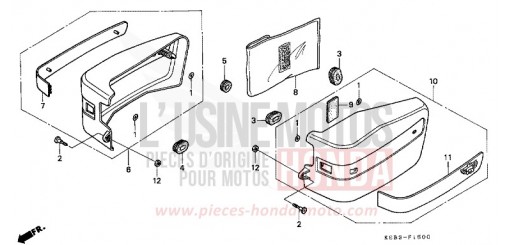 COUVERCLE LATERAL CA125S de 1995